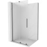 Mexen Velar paroi de douche coulissante Walk-in 70 x 200 cm, givre 8 mm, métal noir - 871-070-000-33-95