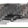 Mexen Velar Duschwand verschiebbar Walk-in 70 x 200 cm, satiniert 8 mm, gun metal - 871-070-000-33-95