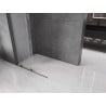 Mexen Velar ścianka prysznicowa rozsuwana Walk-in 120 x 200 cm, szron 8 mm, gun metal - 871-120-000-33-95