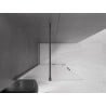 Mexen Velar paroi de douche coulissante Walk-in 80 x 200 cm, verre dépoli 8 mm, gun metal - 871-080-000-33-95