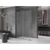 Mexen Velar lükand dušisein Walk-in 160 x 200 cm, matistatud 8 mm, relv metall - 871-160-000-33-95