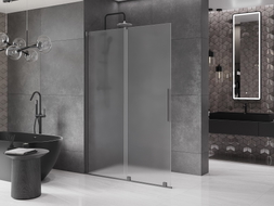 Mexen Velar klizna stijena, klizna, Walk-in 160 x 200 cm, mraz 8 mm, pištolj metal - 871-160-000-33-95