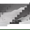 Mexen Velar Dusche Wandverkleidung ausziehbar Walk-in 140 x 200 cm, matt 8 mm, gun metal - 871-140-000-33-95