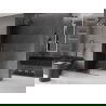 Mexen Velar Duschwand verschiebbar Walk-in 100 x 200 cm, graphit 8 mm, gun metal - 871-100-000-43-95