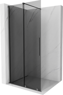 Mexen Velar Klizni tuš zid Walk-in 120 x 200 cm, grafit 8 mm, metal u pušci - 871-120-000-43-95