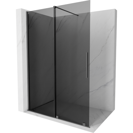 Mexen Velar Walk-in liuglev dušisein 130 x 200 cm, grafiit 8 mm, gun metal - 871-130-000-43-95