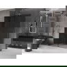 Mexen Velar Walk-in Dusche mit Schiebetür 140 x 200 cm, grafit 8 mm, gun metal - 871-140-000-43-95
