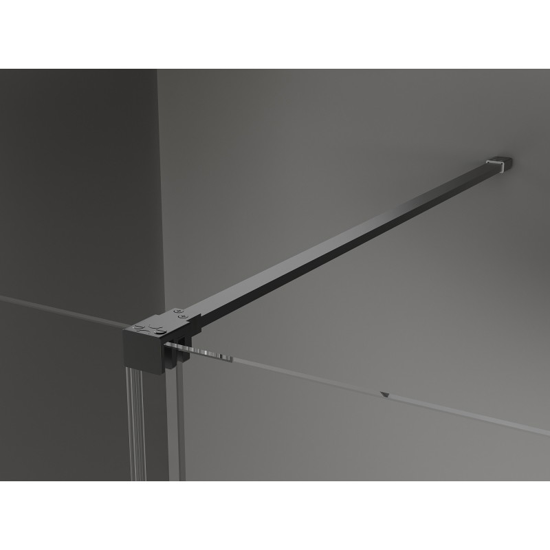 Mexen Velar Walk-in liuglev dušisein 130 x 200 cm, grafiit 8 mm, gun metal - 871-130-000-43-95