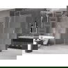 Mexen Velar Duschwand schwenkbar Walk-in 130 x 200 cm, matt 8 mm, gebürstetes Nickel - 871-130-000-33-97