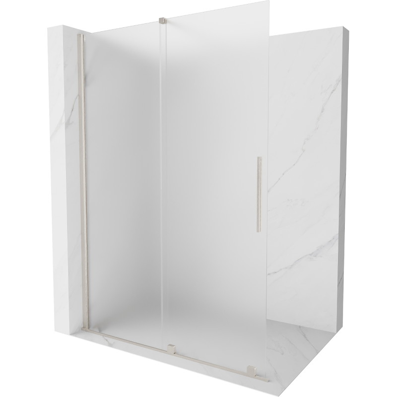 Mexen Velar liuglev dušisein Walk-in 150 x 200 cm, härmatisatsioon 8 mm, harjatud nikkel - 871-150-000-33-97