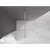 Mexen Velar ścianka prysznicowa rozsuwana Walk-in 150 x 200 cm, szron 8 mm, nikiel szczotkowany - 871-150-000-33-97