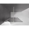 Mexen Velar sliding shower wall Walk-in 75 x 200 cm, graphite 8 mm, brushed nickel - 871-075-000-43-97