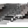 Mexen Velar Duschwand schiebbar Walk-in 110 x 200 cm, grafit 8 mm, gebürsteter Nickel - 871-110-000-43-97