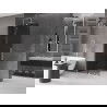 Mexen Velar Duschwand schiebbar Walk-in 110 x 200 cm, grafit 8 mm, gebürsteter Nickel - 871-110-000-43-97