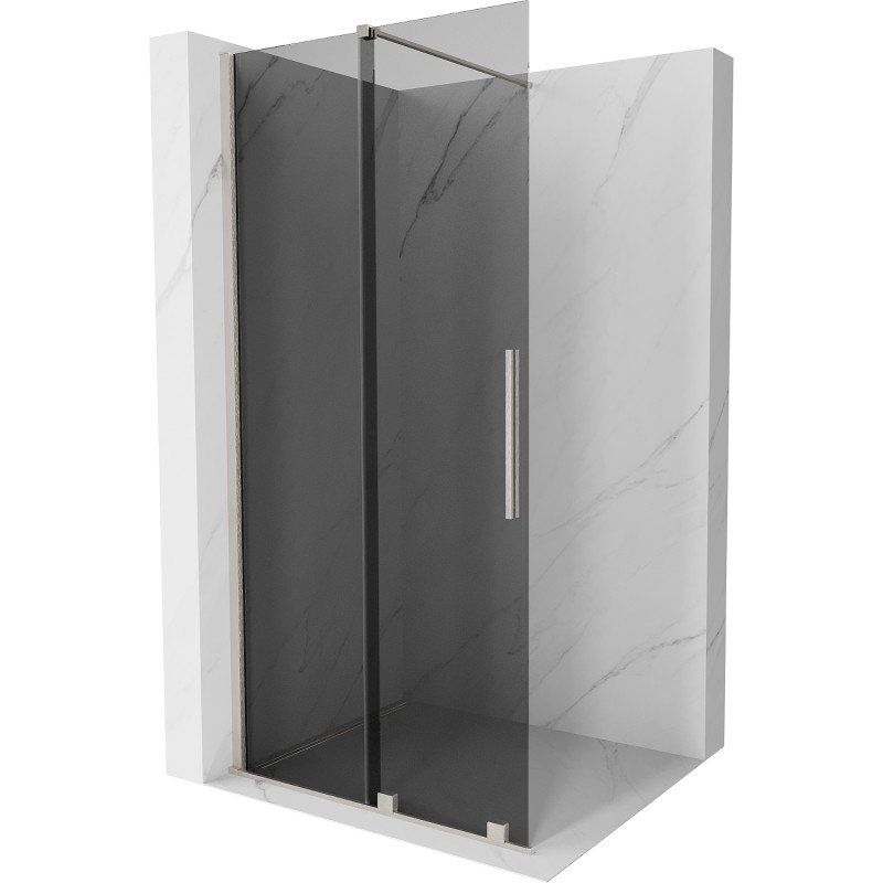 Mexen Velar Walk-in liuglev dušisein 120 x 200 cm, grafiit 8 mm, harjatud nikkel - 871-120-000-43-97