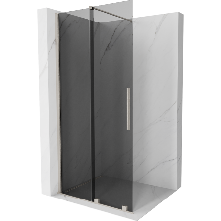 Mexen Velar Walk-in liuglev dušisein 120 x 200 cm, grafiit 8 mm, harjatud nikkel - 871-120-000-43-97