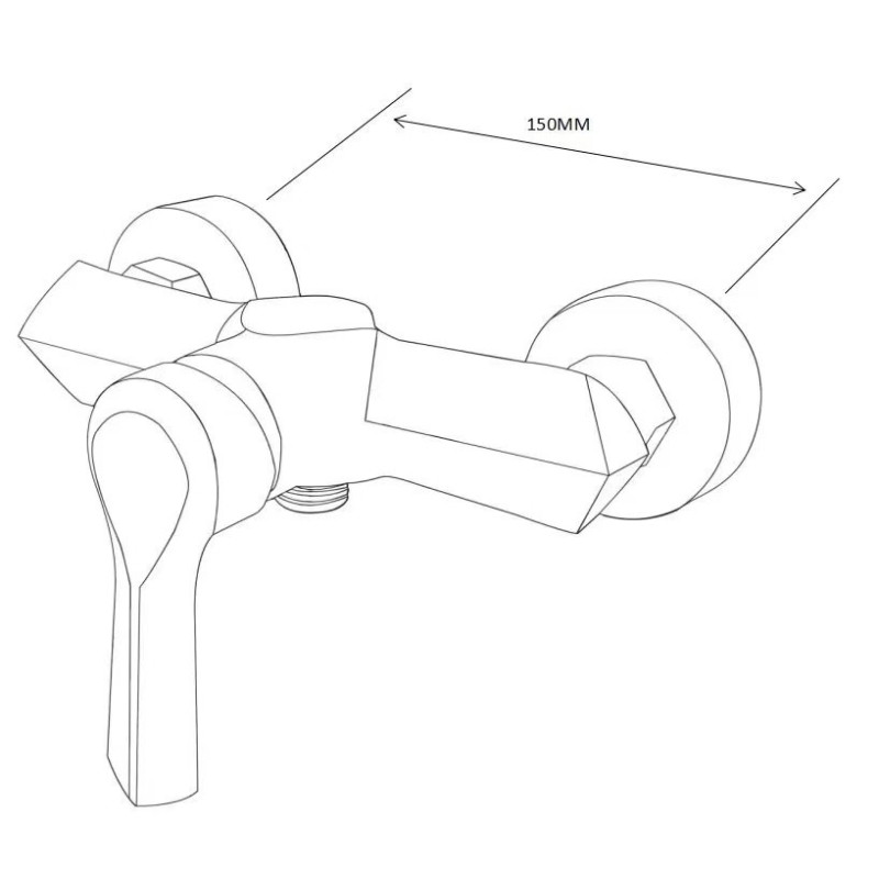 Mexen Sabre DF62 dušikomplekt, valge - 72104DF62-20