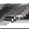 Mexen Velar Walk-in Duschwand 130 x 200 cm, graphit 8 mm, gebürstetes Nickel - 871-130-000-43-97