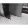 Mexen Velar Duschwand schwenkbar Walk-in 140 x 200 cm, graphit 8 mm, gebürstetes Nickel - 871-140-000-43-97