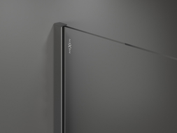 Mexen wandlijst voor douchewand, gunmetal - 800-00-95