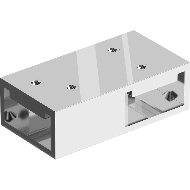 Mexen connecteur T pour supports muraux, chrome - 800-09-01