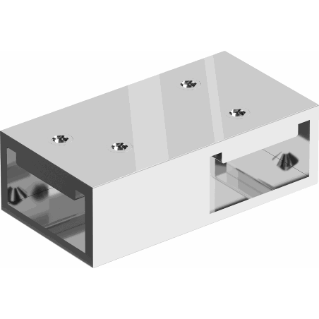 Mexen connecteur T pour supports muraux, chrome - 800-09-01