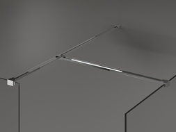 Mexen T-verbinder voor muurbeugels, chroom - 800-09-01