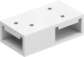 Mexen T-connector voor muursteunen, wit - 800-09-20