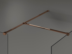 Mexen T-Verbindung für Wandhalterungen, Roségold - 800-09-60