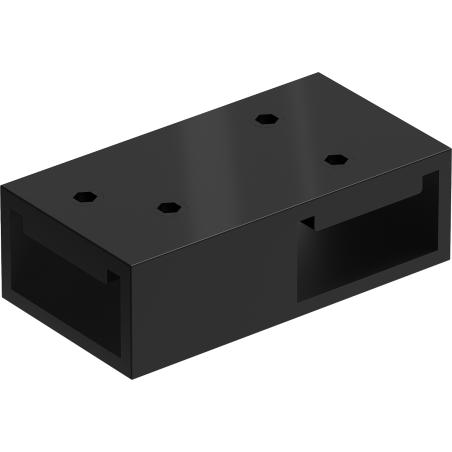 Mexen connettore T per supporti a muro, nero - 800-09-70