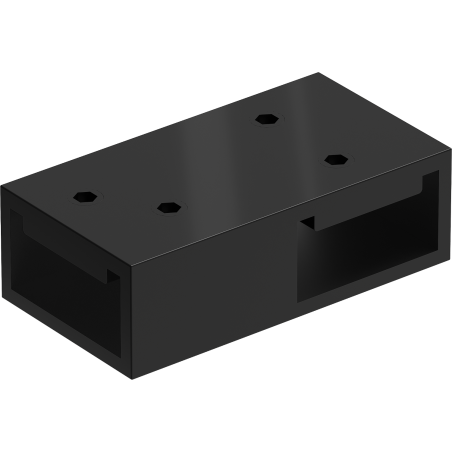 Mexen T-connector for wall brackets, black - 800-09-70