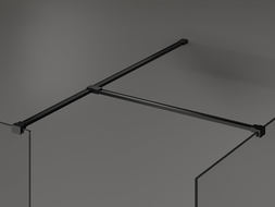 Mexen T-verbindingsstuk voor muursteunen, zwart - 800-09-70