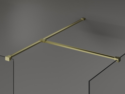 Mexen conector T para suportes de parede, dourado escovado - 800-09-55