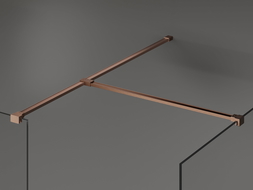 Mexen T-koppeling voor wandsteunen, geborsteld koper - 800-09-65