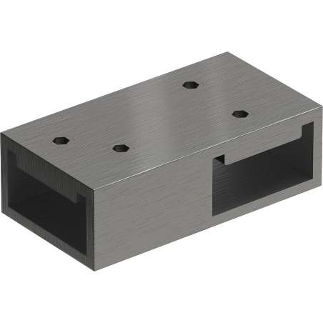 Mexen T-connector for wall brackets, brushed gun grey - 800-09-66