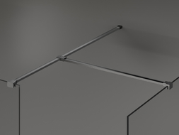 Mexen conector T para soportes de pared, gris pistola cepillado - 800-09-66