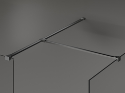 Mexen connettore a T per supporti a muro, gun metal - 800-09-95