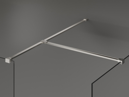 Mexen conector en T para soportes de pared, níquel cepillado - 800-09-97