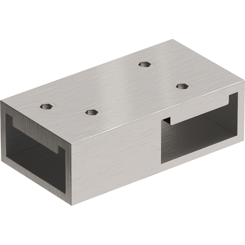 Mexen T savienotājs sienas balstiem, matēts niķelis - 800-09-97