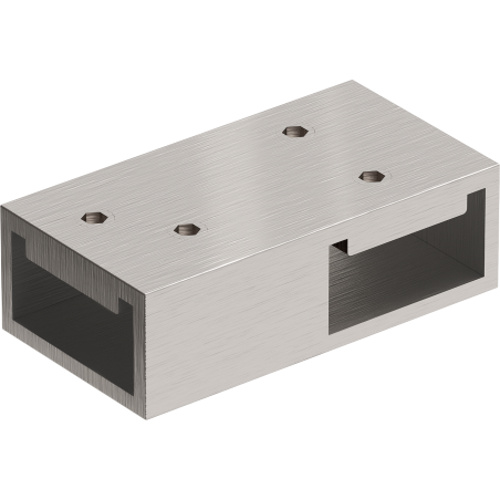 Mexen conector en T para soportes de pared, níquel cepillado - 800-09-97