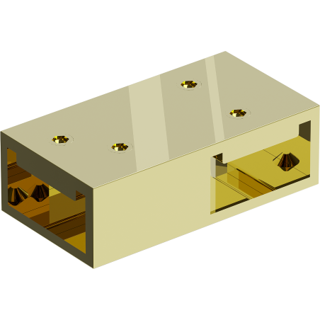 Mexen T-Verbinder für Wandhalterungen, gold - 800-09-50