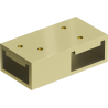 Mexen conector T para suportes de parede, dourado escovado - 800-09-55