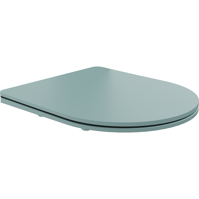 Mexen slow-close slim toilet seat, duroplast, light green matte - 39740048