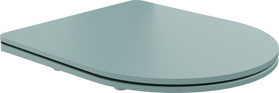 Mexen sedile WC a caduta lenta slim, duroplast, verde chiaro opaco - 39740048