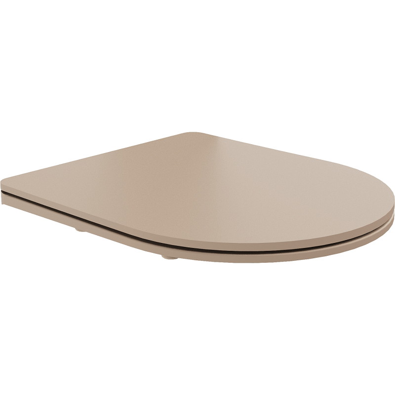 Mexen aeglaselt sulguv slim WC-kaas, duroplast, cappuccino matt - 39740064