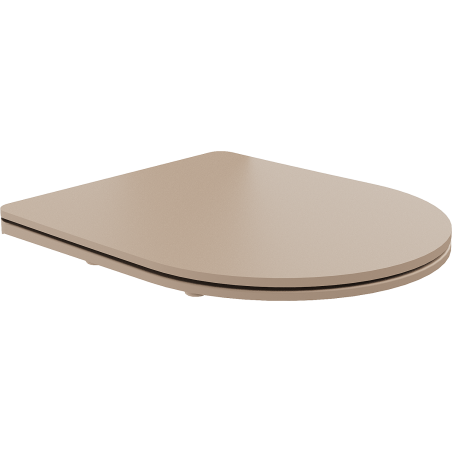 Mexen slow-falling slim seat, duroplast, cappuccino matte - 39740064