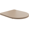 Mexen aeglaselt sulguv slim WC-kaas, duroplast, cappuccino matt - 39740064