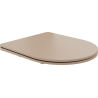 Mexen langsam schließender Slim-Deckel, Duroplast, Cappuccino matt - 39740064