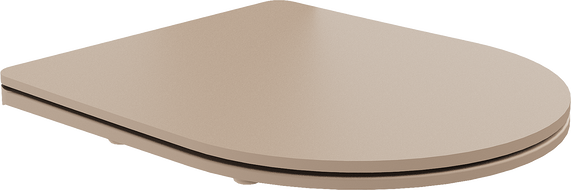 Mexen slow-fallande slim toalettsits, duroplast, cappuccino matt - 39740064