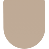 Mexen langsam schließender Slim-Deckel, Duroplast, Cappuccino matt - 39740064